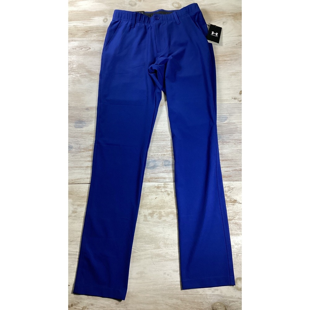 New With Tags Under Armour Blue Golf Pants Men's Size 30"x 34"